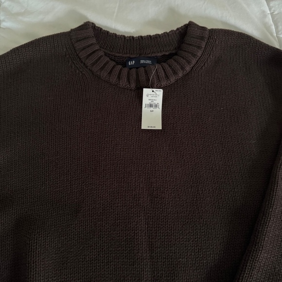 GAP COTTON BROWN SWEATER - Picture 4 of 5